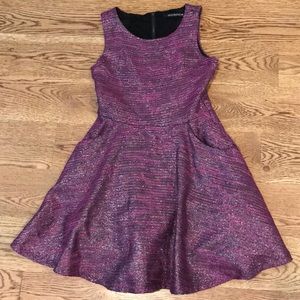 Girls purple party dress, size 12